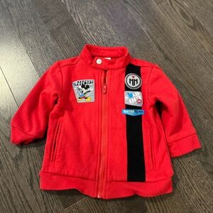 Disney Mickey Mouse Red Kids Jacket with Fun Patches